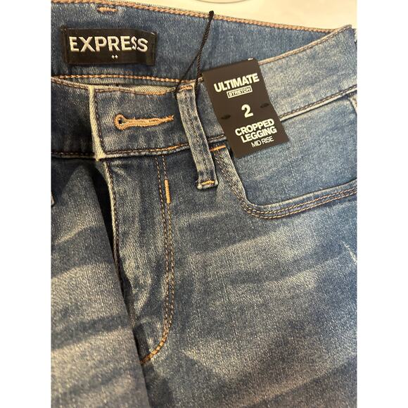 Express Women Cropped Legging Mid Rise *Size 2* - Picture 3 of 4